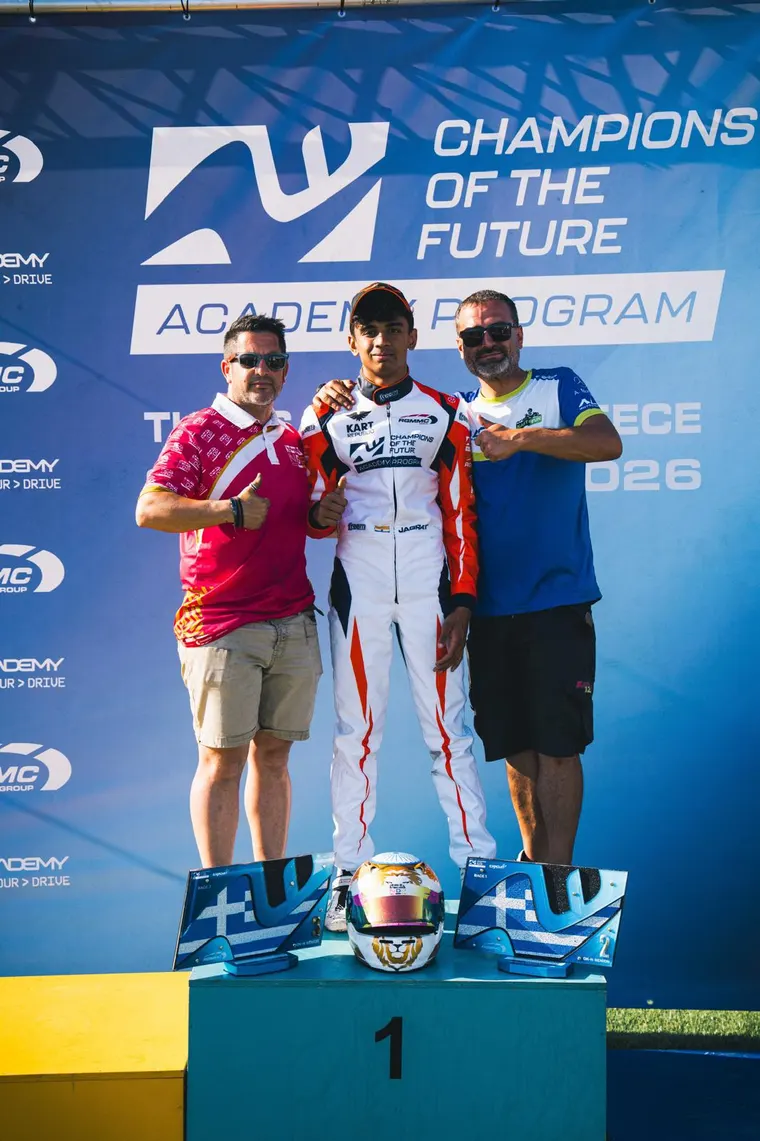 ALC Motorsport durante un evento internacional de karting.